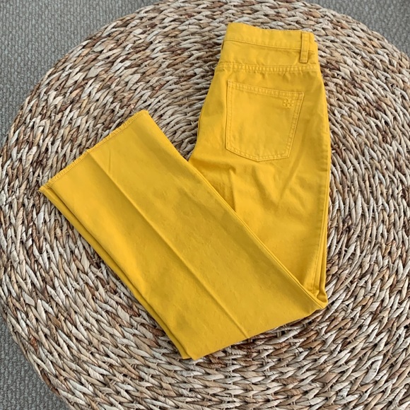 Tory Burch Gold Crest Bootcut Jean - Picture 2 of 15